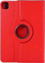 Shop4 iPad Pro 12.9 (2020) - Rotation Cover Lychee Red