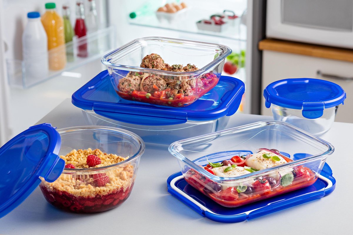Pyrex - Cook & Go Schaal Rechthoek met Deksel 0,8 liter - Transparant — cadeau in Koken & Dineren - foto 7