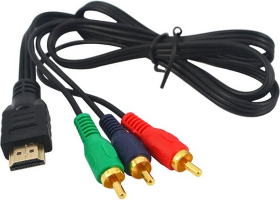 HDMI naar 3 RGB RCA adapter kabel 1 meter / Composiet 1080P Component / HDMI  kabel | bol