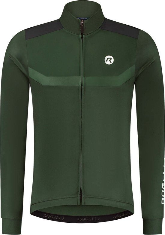 Rogelli Mono Fietsshirt Lange Mouwen - Wielershirt Heren - Race fit - Green - Maat S