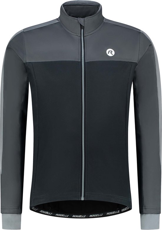 Foto: Rogelli freeze fietsjas winterjack heren comfort fit blue grey maat m