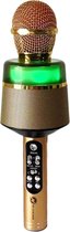 N-GEAR Star Mic - Bluetooth Karaoke Microfoon voor Kinderen - met Speaker & Verlichting - Draadloos - Gold
