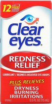 Clear Eyes Redness Relief XL - Oogdruppels Tegen Rode Ogen - Droge Ogen - Branderige Ogen & Geïrriteerde Ogen - 15ML