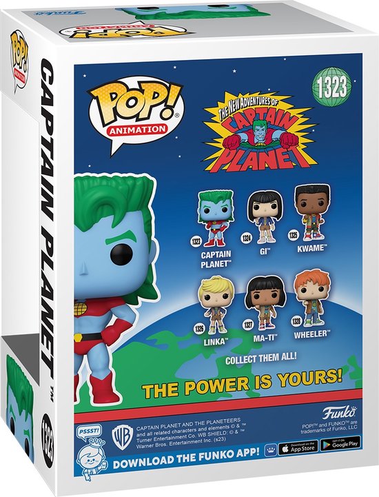 Funko Pop! Animatie: Captain Planet - Wheeler - Captain Planet and The Planeteers - Collectible Figuur Vinyl - Geschenkidee - Officiële goederen - Speelgoed voor Kinderen en Volwassenen - TV Fans Funko Pop! Animatie: Captain Planet - Wheeler - Captain Planet and The Planeteers - Collectible Figuur Vinyl - Geschenkidee - Officiële goederen - Speelgoed voor Kinderen en Volwassenen - TV Fans
