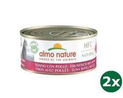 Almo nature cat tonijn/kip kattenvoer 48x 24x70 gr