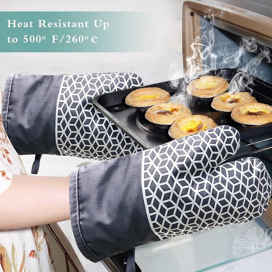 Backefix Gants De Four Résistants à La Chaleur - Gants De Four En Coton