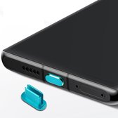 Cadorabo Beschermkap geschikt voor USB C in LICHTBLAUW - Stof Beschermende Stekker geschikt voor Laadpoort Stofdicht