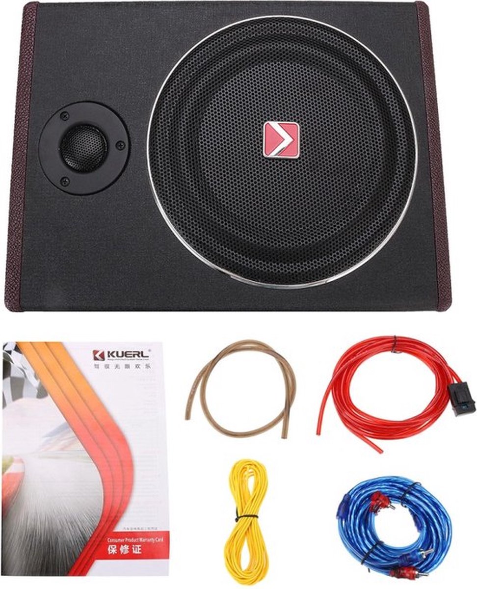 Compacte Actieve Subwoofer voor Auto: Krachtige Geluidsverbetering met RCA-aansluitingen – foto 2