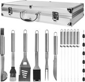 Ceruzo - Ensemble d'outils BBQ - accessoires pour barbecue - 19 pièces - avec étui