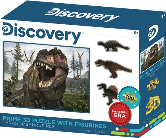 Discovery PRIME 3D PUZZLE WITH FIGURINES TYRANNOSAURUS REX