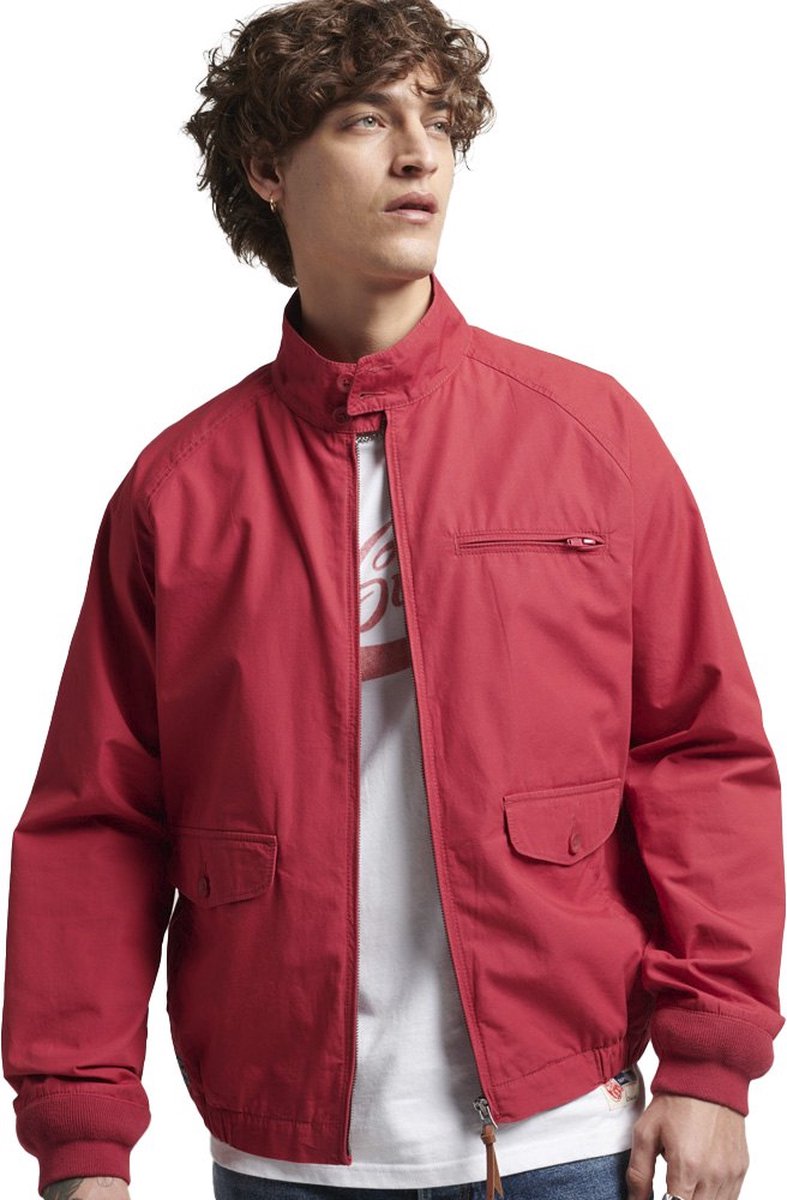 Superdry Vintage Collegiate Harrington Jas XL Man Rood