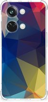 Coque de téléphone OnePlus Nord 3 Faire une coque avec bord transparent Polygon Dark