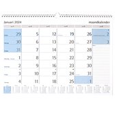 Castelli Maandkalender 2024 - 1 maand - 30.5 x 42.5 cm (groot formaat) - neutraal