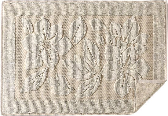 Badmat voor badkamer 100% katoenen voetdoek Badmat wasbaar (bruin) 50x70cm