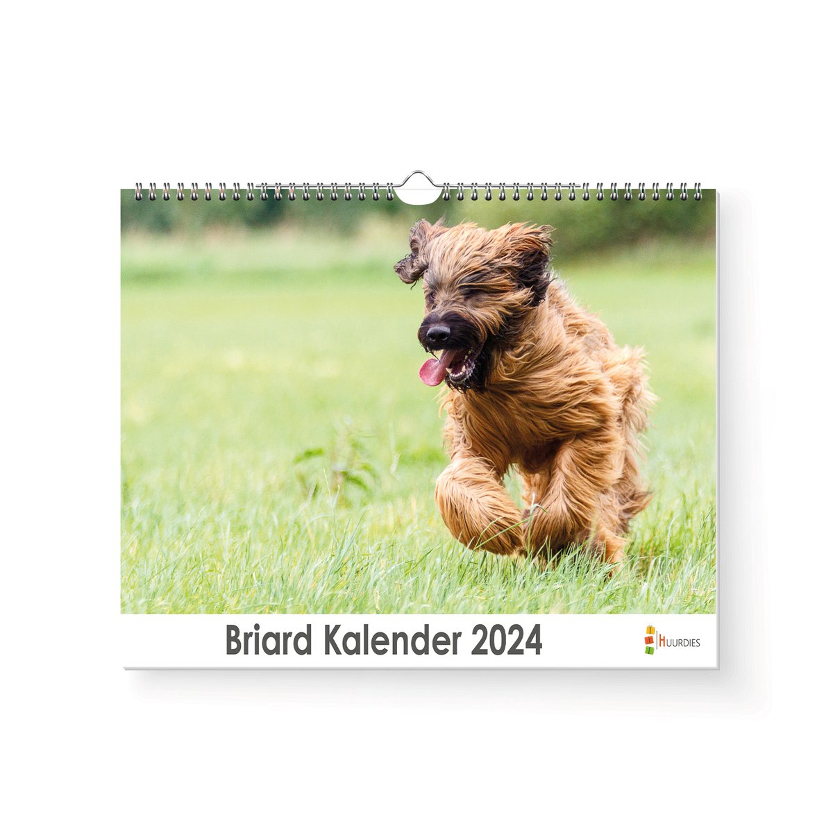 Kalender 2024 - Briard - 35x24cm - 300gms - Spiraalgebonden - Inclusief ophanghaak