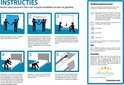 Instructies voor het aanbrengen van een matrasbeschermer met zes stappen.