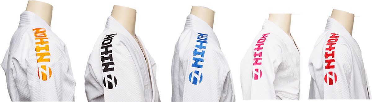 Judopak Nihon Rei 2.0 borduring | Roze (Maat: 140) - Nihon