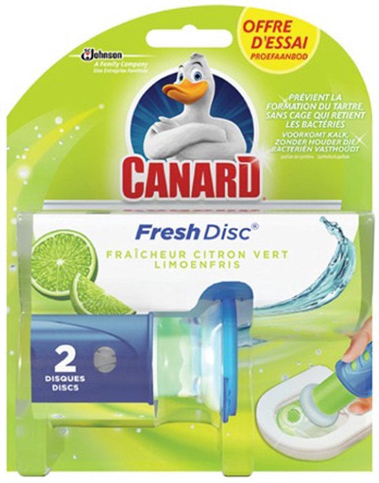 10x Blocs WC disques gel Fraîcheur Lavande Canard Fresh Disc, 2