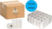 Sopmop Toiletpapier Traditioneel Zacht & Sterk 100 % Cellulose 2 Laags 400 vel - 30 x 4 = 120 rollen