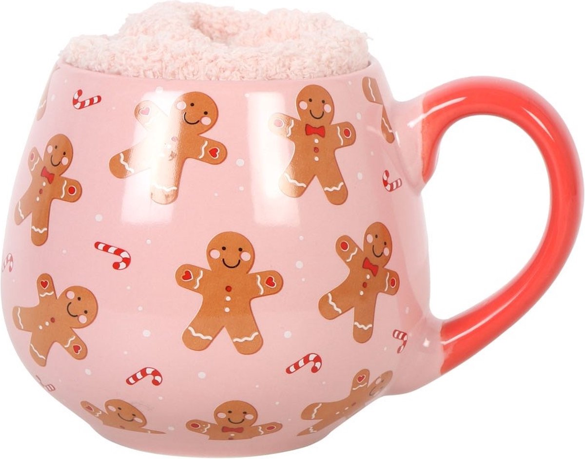 Something Different - Gingerbread Beker & Sokken Set - Multicolours