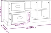 vidaXL - Tv-meubel - 102x35,5x47,5 - cm - bewerkt - hout - grijs - sonoma - eikenkleur