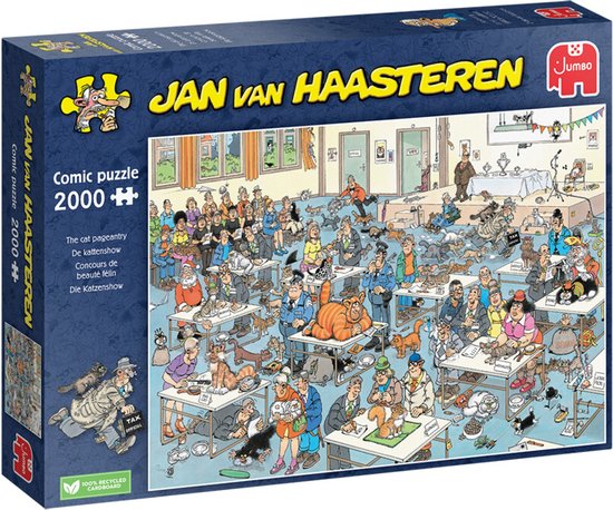 Jan van Haasteren - De Kattenshow - 2000 stukjes puzzel - Legpuzzel