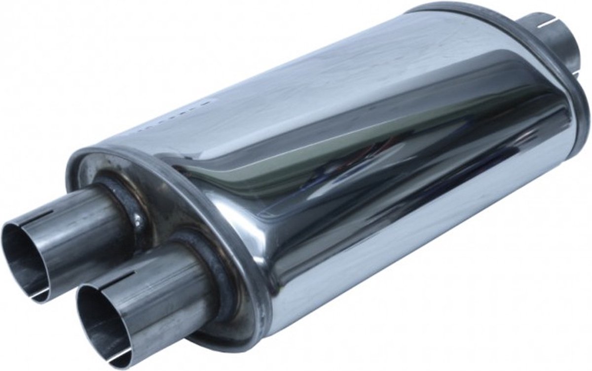 Demper 63-51mm Y ovaal 185/115mm 315mm lang RVS Simons Split universeel
