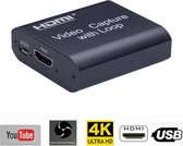 USB 2.0 naar HDMI 4K HD video-opname met lus (zwart)
