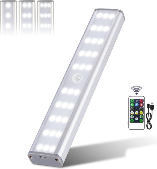 BOTC Lampe LED sans fil avec détecteur de mouvement - 1 pièce avec  télécommande - 30... | bol