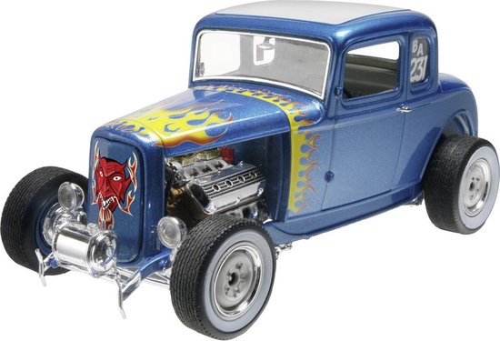 Foto: 1 25 revell 14228 1932 ford 5 window coupe 2n1 plastic modelbouwpakket