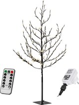Kersenbloesemboom - Kerstbloesem Boom - Lichttak - Kerstversiering - Lichtboom - Kerstverlichting - Kerstboom Met Verlichting - Voor Binnen en Buiten - 220 cm - Zwart