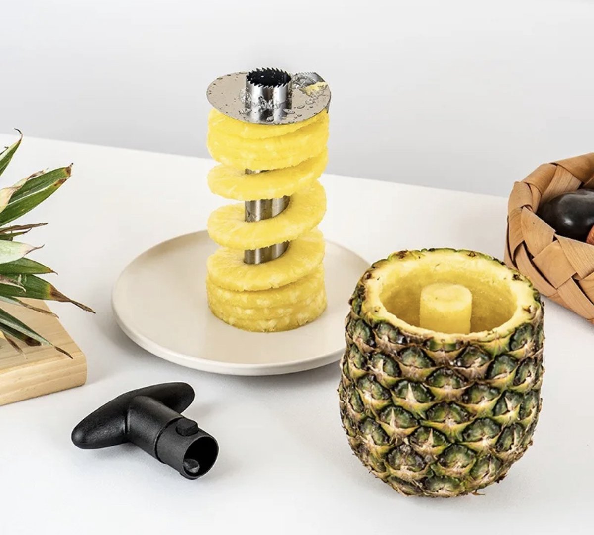 Évideur D'ananas De Cuisine Et Outil De Tranchage Coupe-ananas En