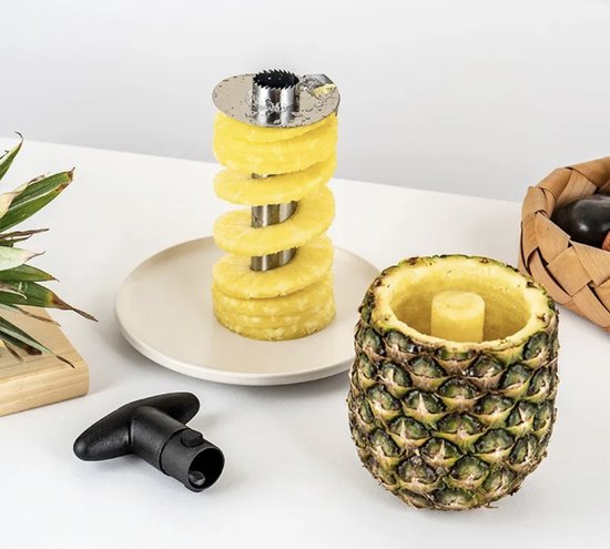 Coupe-ananas - Évideur d'ananas - Éplucheur d'ananas - Acier