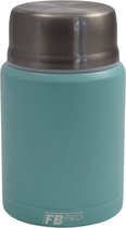 Lichtblauwe Thermos Voedselcontainer met Lepel - Thermoskan - Voedsel container voor soep, noodles, babyvoeding, havermout, ijs en meer! - Yoghurt beker to go - Thermosbeker voor het meenemen van eten - Licht blauw - 450ml