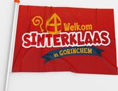 Sinterklaas vlag Gorinchem - Feest decoratie - Versiering - 150 x 100 cm