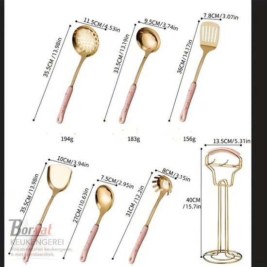 Ensemble D'ustensiles De Cuisine En Acier Inoxydable 430, 2 Pièces