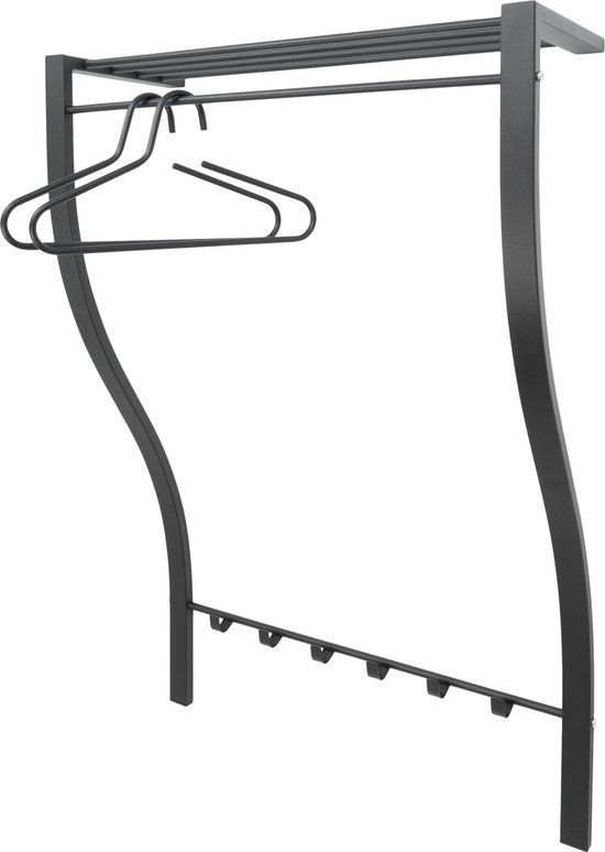 Spinder Design CARVE 1 Wandkapstok - Zwart
