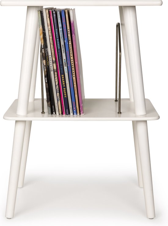 Crosley Manchester - Platenspeler Meubel - Wit van Crosley — afbeelding 2