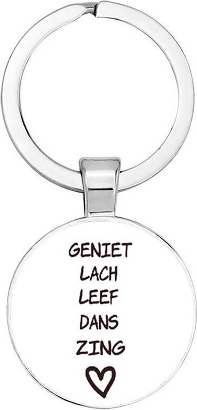 Akyol - Enjoy rire live dance sing Porte-clés - amour - bons vivants - fêtes - cadeau d'anniversaire - cadeau - cadeau - cadeau - surprise - 2,5 x 2,5 CM