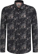 Gabbiano Overhemd Overhemd Met Floral Print 333757 201 Black Mannen Maat - XL