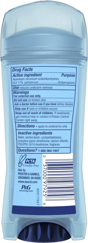 Secret - Outlast Clear Gel - Antiperspirant Stick - Deodorant for Women -  100ml | bol