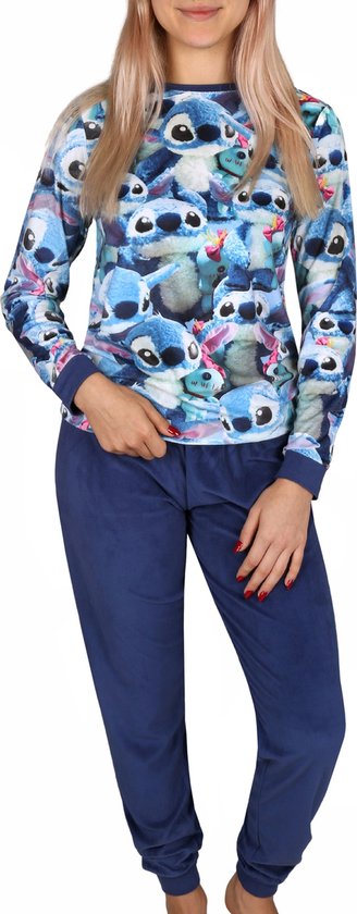 DISNEY Stitch Lange damespyjama, pyjama met lange mouwen