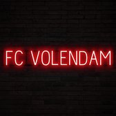 FC VOLENDAM - Néon publicitaire Néon LED enseigne lumineuse | SortBrite | 106,84 x 16 cm | 6 modes de gradation - 8 animations lumineuses | Éclairage au néon pour panneaux publicitaires