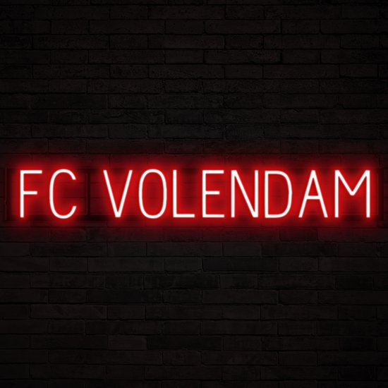 FC VOLENDAM - Lichtreclame Neon LED bord verlicht | SpellBrite | 106,84 x 16 cm | 6 Dimstanden - 8 Lichtanimaties | Reclamebord neon verlichting