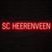 SC HEERENVEEN - Lichtreclame Neon LED bord verlicht | SpellBrite | 119,13 x 16 cm | 6 Dimstanden - 8 Lichtanimaties | Reclamebord neon verlichting