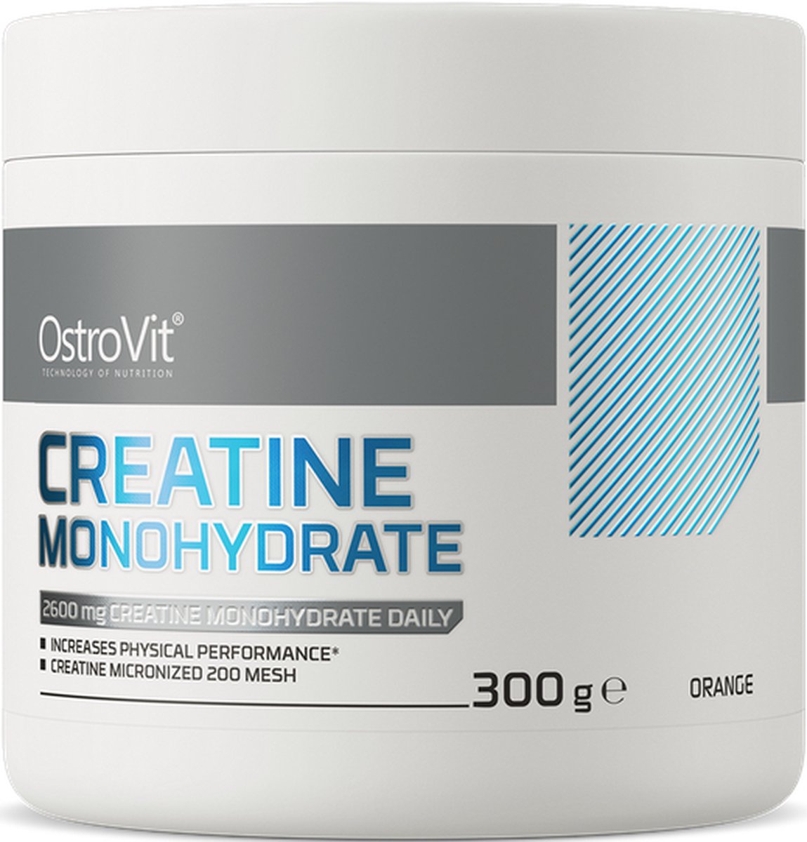 Goedkoopste Creatine - OstroVit Creatine Monohydraat 300 g - Sinaasappel