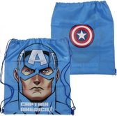 Marvel Avengers Captain America gymzak - gymtas - blauw