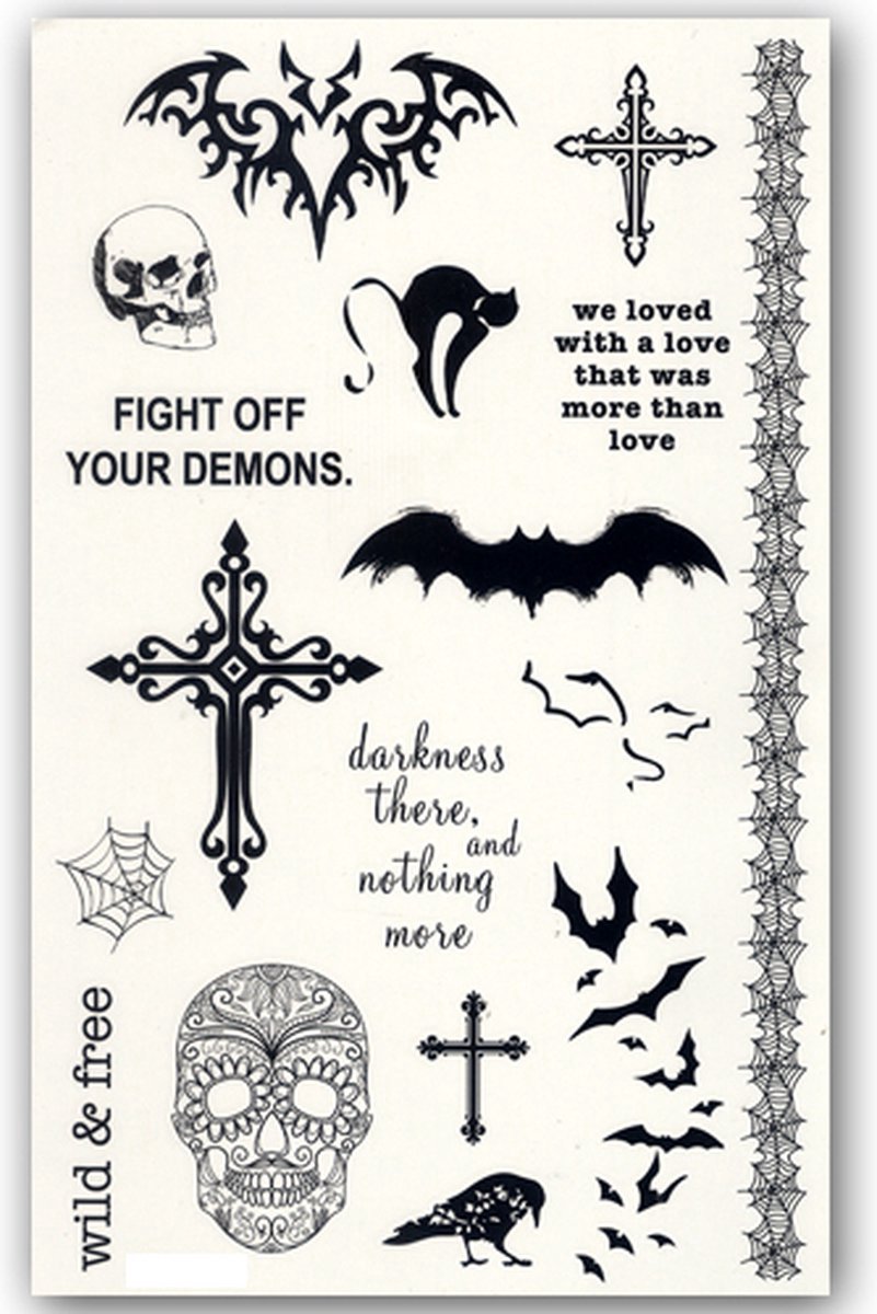 74 Tatouages Temporaires Pailletés Halloween Pour Enfants - Citrouilles, Chauves-souris, Fantômes - Idéal Fête Et Cadeau - 6