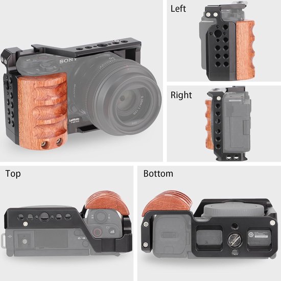 XANAD Étui pour appareil photo numérique Sony Alpha ZV-E10 ZV-E10L Sony ZV E10 avec poignée