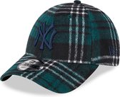 New Era - Casquette ajustable 9FORTY verte à carreaux des Yankees de New York